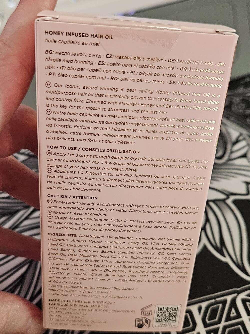 NIB Gisou Honey Infused Hair Oil - Picture 3 of 4